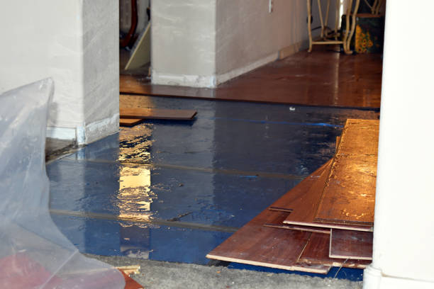 Professional Burst Pipe Cleanup technician working in North Kingstown, RI